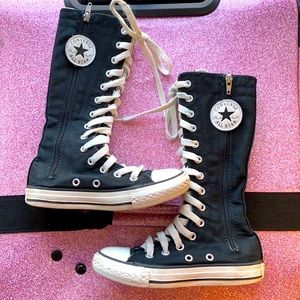 COPY - Converse All Star Chuck Taylor Tall Knee High Lace Up Black Shoes